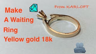 Engagement DIAMOND  Ring - How it's MAKING   jewelry KARLOFT