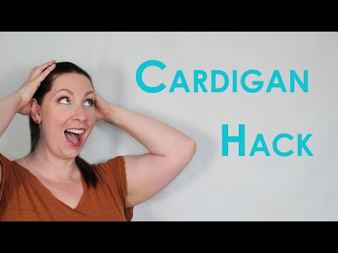 SEW A CARDIGAN || T-shirt pattern hack - YouTube