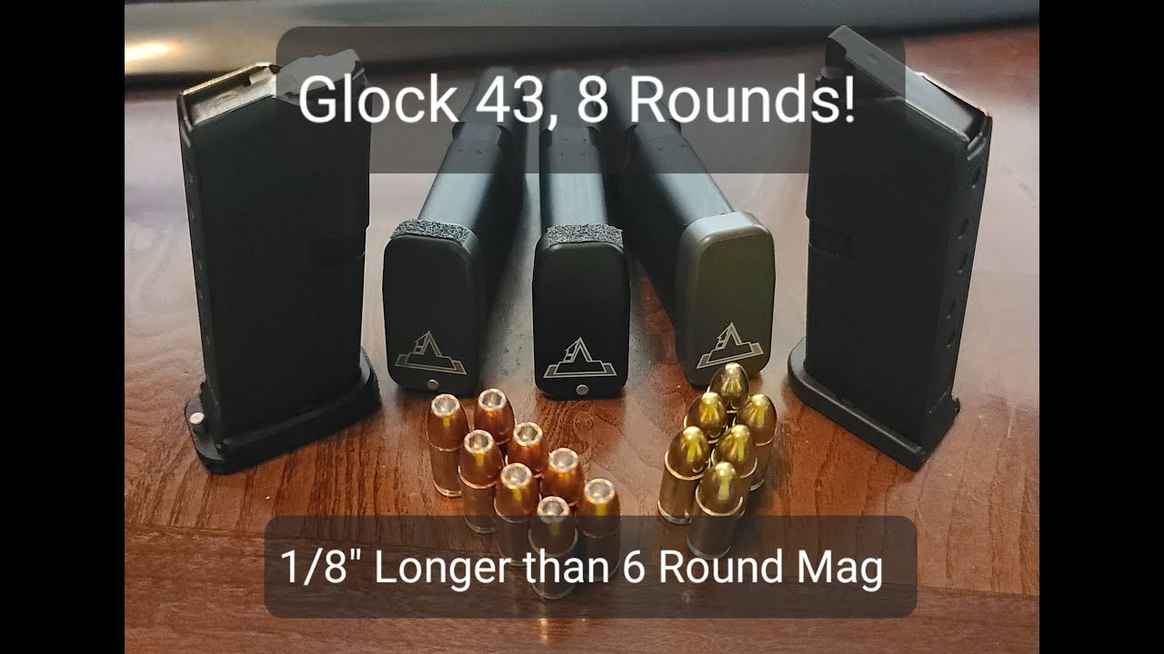 Тестовый Glock 43: магазин на 8 патронов (TTI и Magguts OEM) 