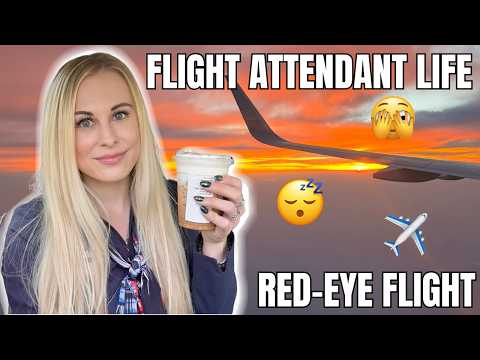 Thumbnail for FLIGHT ATTENDANT LIFE! Red-Eye Flights and a Work Week in My Life