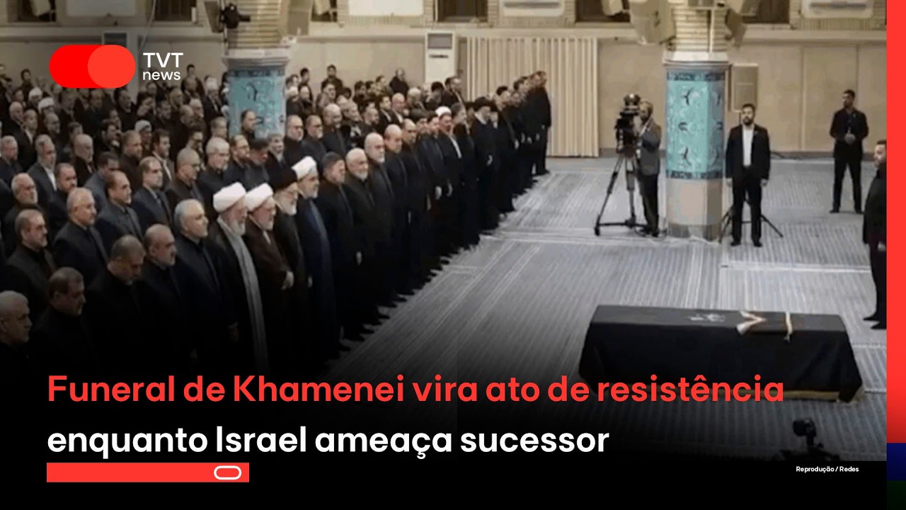 Funeral de Khamenei vira ato de resistência enquanto Israel ameaça sucessor
