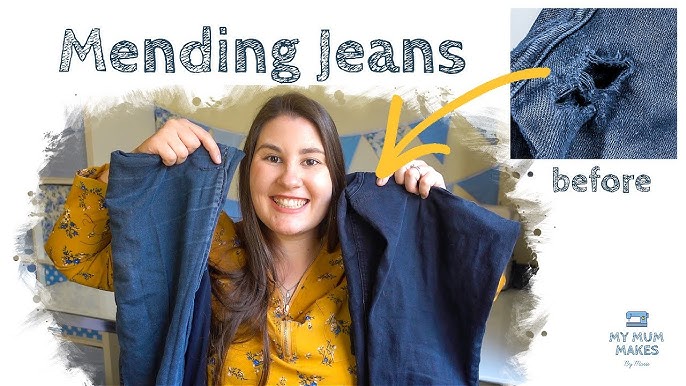 how to PATCH a pair of jeans (iron on) denim 