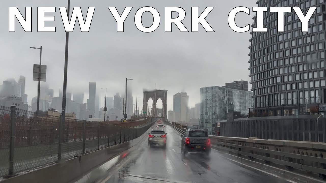 New York City | Rain Day Driving in Manhattan, NYC | 4K 120 fps | - YouTube