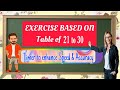 Part 6 Exercise on Table of 21 to 30 | multiplication table of 31 to 40 | Test your Speed &amp; Accuracy