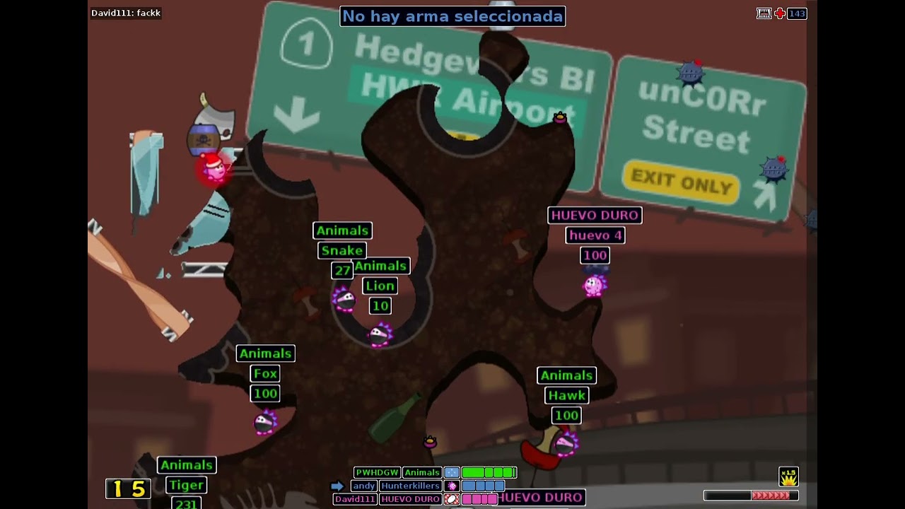 Hedgewars HIGH vs PWHDGW vs andy (andy WINS)