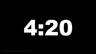 4 minutes 20 seconds [260 secs] clock timer countdown || Alarm Focus