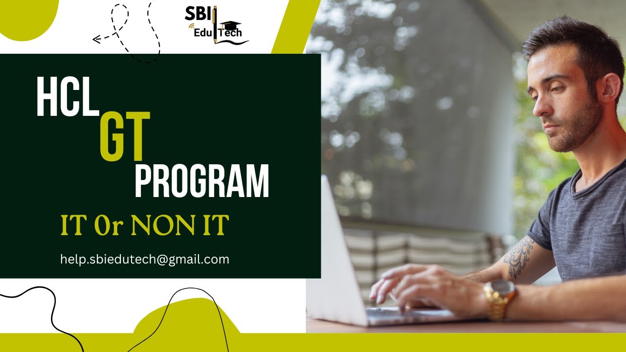 HCL GT Program || IT or NON IT || Full Time Job