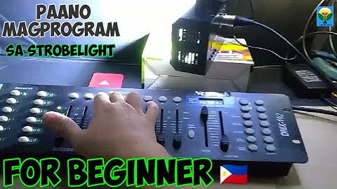 Easy save program sa strobelight,gamit ang dmx 512 tutorial sa beginner |nja features
