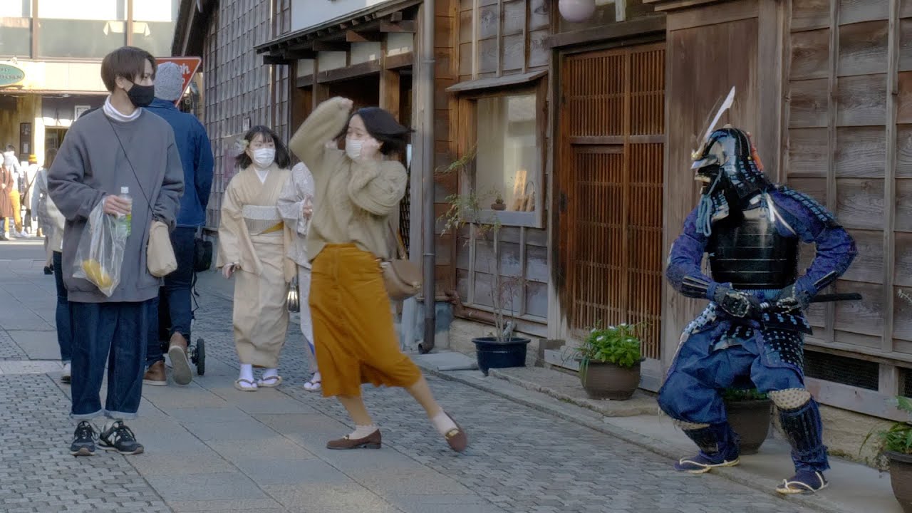 サムライマネキンドッキリ Samurai Mannequin Prank In Japan Youtube