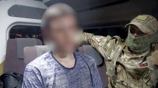 РАБОТАЕТ ФСБ задержание участников проукраинской террористической организации оперативная съёмка