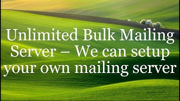 How to send bulk emails for FREE | Send Unlimited Email | No SPAM | Free Open Source SMTP Server