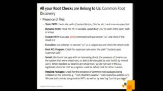 All your Root Checks Belong To Us: The Sad State of Root Detection screenshot 2
