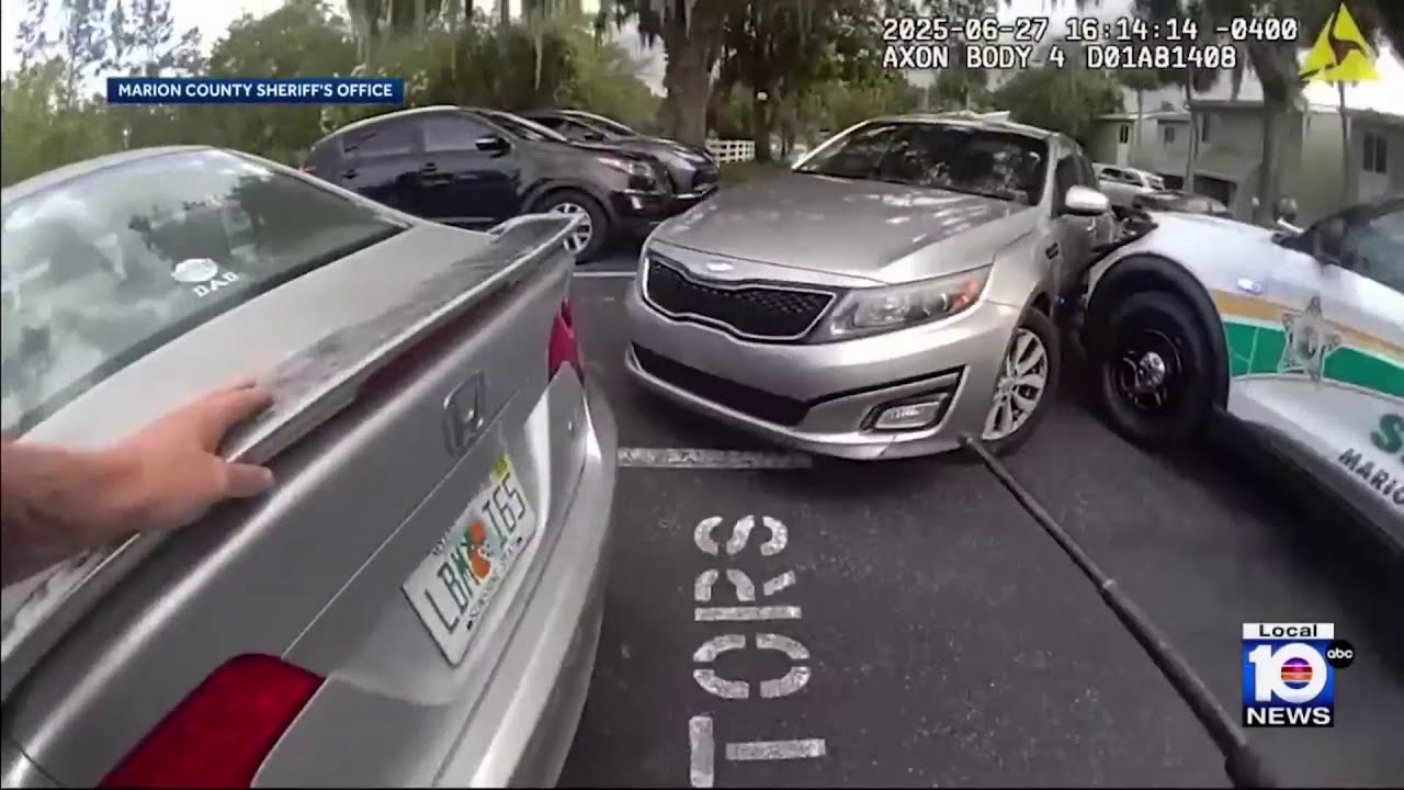 Man facing charges after crashing into Florida deputy vehicles with ...