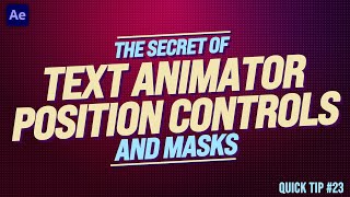 What are After Effects POSITION CONTROLS | Adobe After Effects Tutorial Update