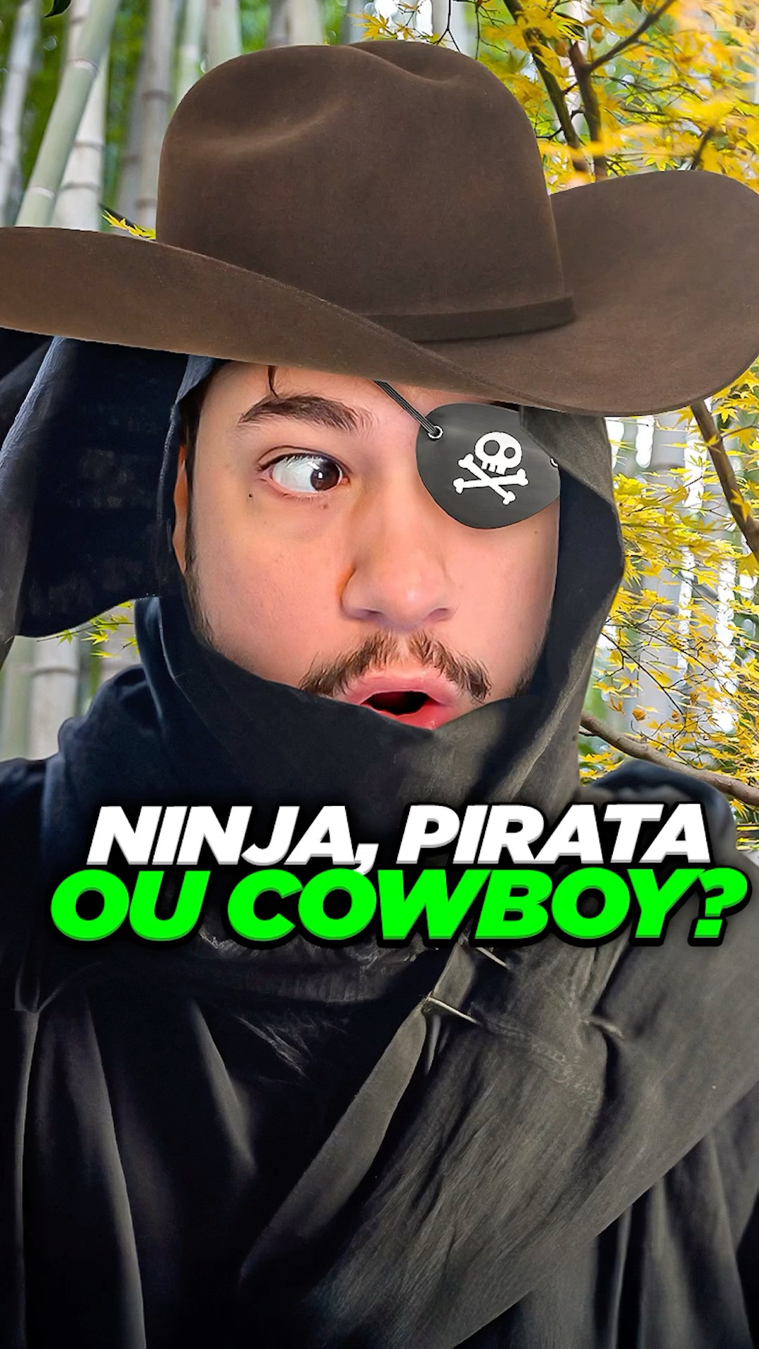 NINJA, PIRATA OU COWBOY? #livedobrino #humor #MundinhoBrino