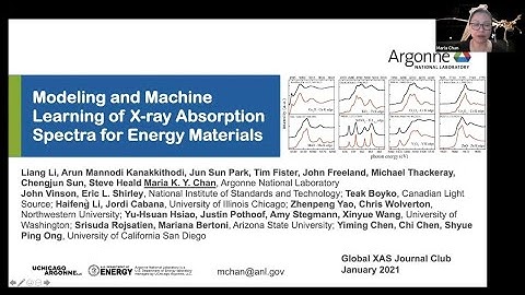 Modeling and Machine Learning of XAS for Energy Materials: XAS Journal Club, Maria Chan