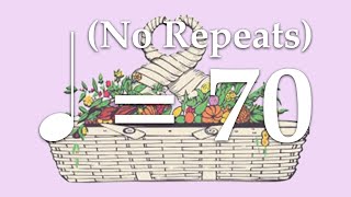 Suzuki Violin Book 2 | Minuet in G No Repeats | Piano Accompaniment | 70 BPM