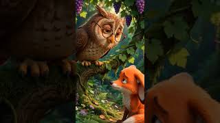 The Fox and the Grapes | Moral Story for Kids | Animated Short Story #shorts