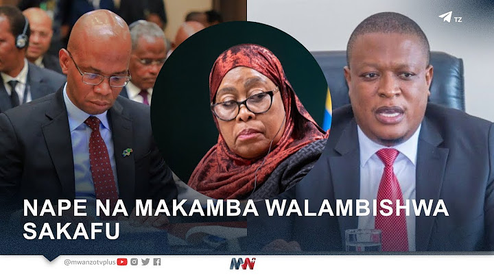 KWA NINI RAIS SAMIA AWAFUTE NAPE NA MAKAMBA?