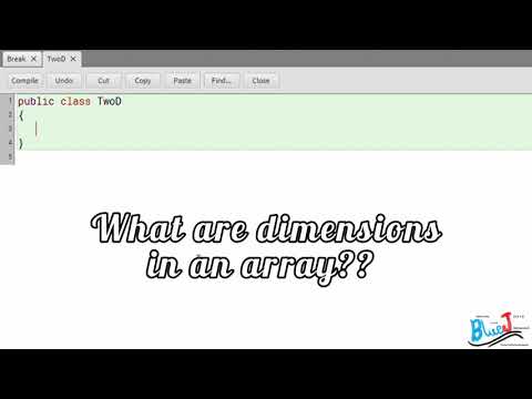 What are dimensions of an Array?