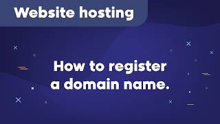 How to register a domain name.