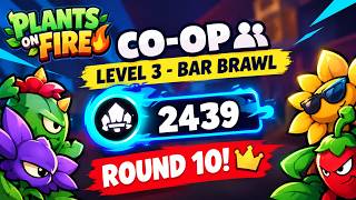 Plants on Fire Co-Op Gameplay – Level 3 Bar Brawl | Round 10 Victory! screenshot 3