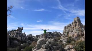 Hiking El Torcal De Antequera. Málaga. Spain