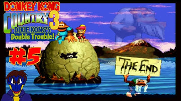 K. Rool got egged! (105% END) - Donkey Kong Country 3 [SNES] (Very Hard Mode) part 5