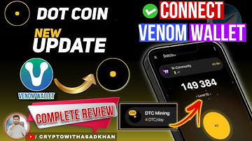 How We Connect Dotcoin With Venom Wallet Blockchain | Dotcoin Wallet Connect |Crypto With Asad khan
