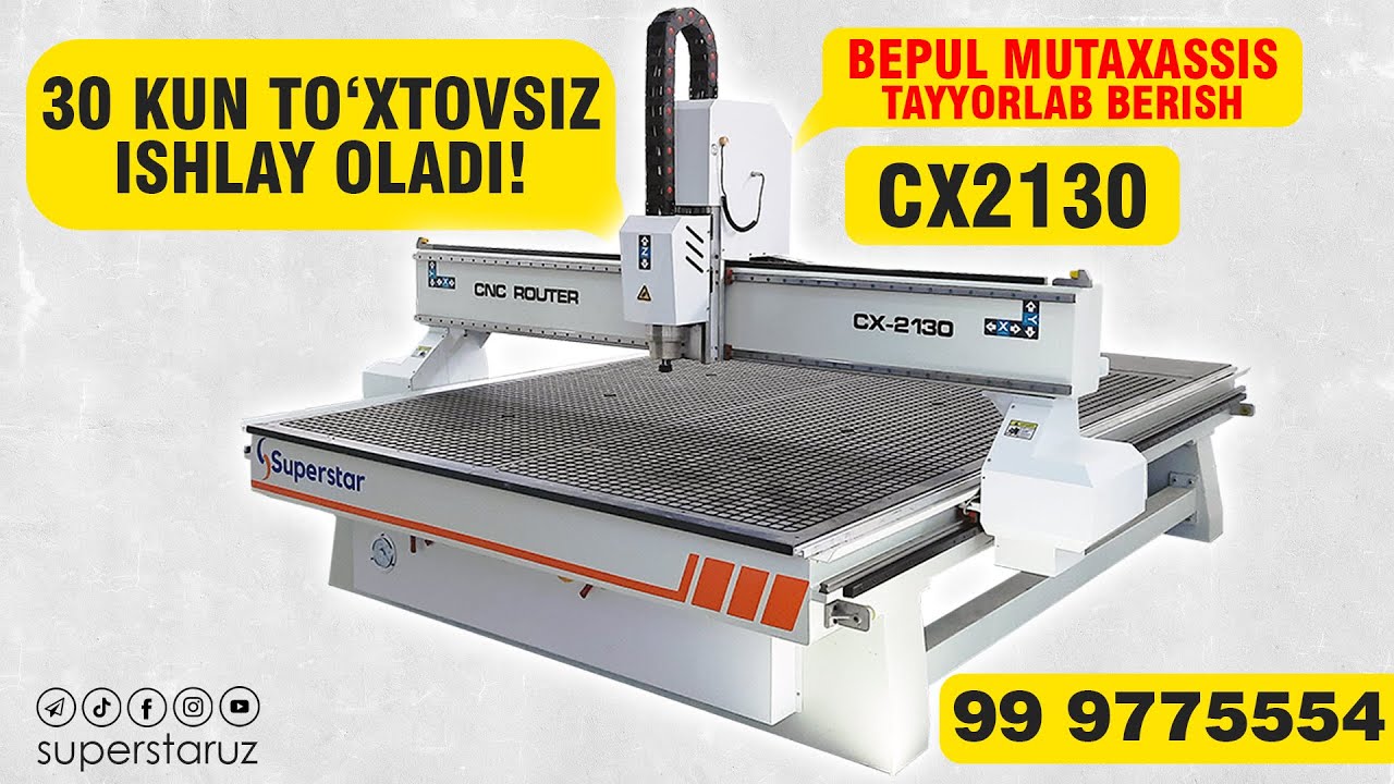 30 kun to'xtovsiz ishlay oladigan CNC router! (Rover)