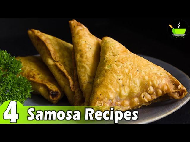 4 Make & Freeze Samosa  Recipes | 4 Easy Samosa Recipes | Instant Samosa Recipes | आसान समोसा रेसिपी | She Cooks