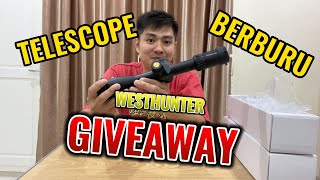 Give away|Telescope dilempar tes anti getar WESTHUNTER HD 4-16x44 sfir PRO #TesAntiGetar #westhunter