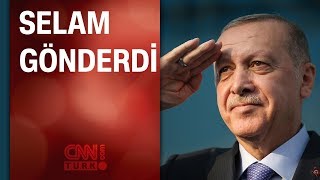Cumhurbaşkanı Erdoğan'dan  Kayseri'de asker selamı