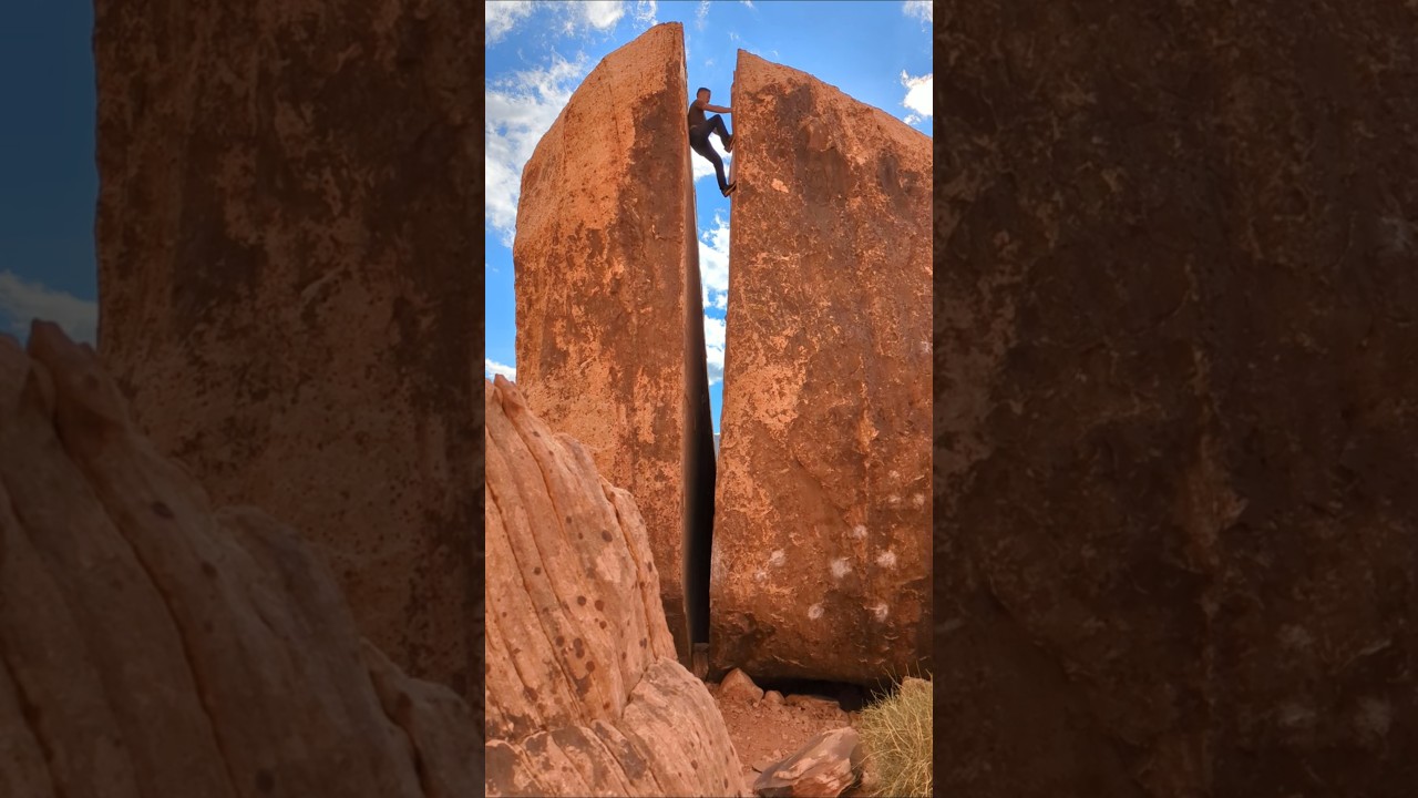 Red Rocks Bouldering: Plumber's Crack