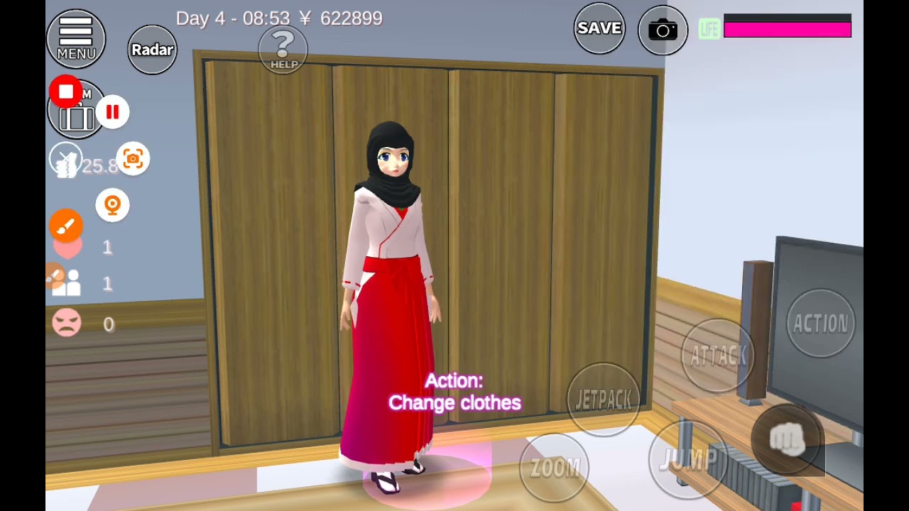 كيف نلبس الحجاب في ساكورا سكول سمليتر ❤️❤️💕💕 