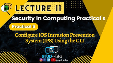 SIC Practical 6: Configure IOS Intrusion Prevention System (IPS), Using the CLI || BSc IT students |