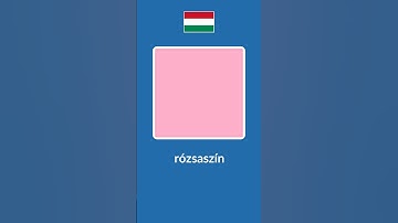 Colours in Hungarian #learnhungarian