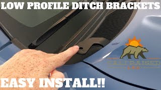 HOW TO INSTALL CALIRAISED LOW PROFILE DITCH BRACKETS ON A TOYOTA 4RUNNER