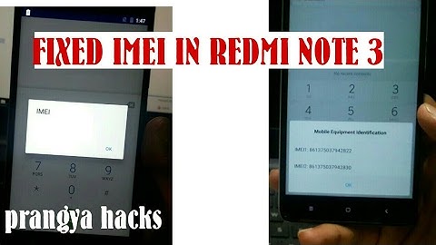 No Signal/Network Fixed IMEI In Redmi Note 3 Restored Lost Imei /2017/ tech news app