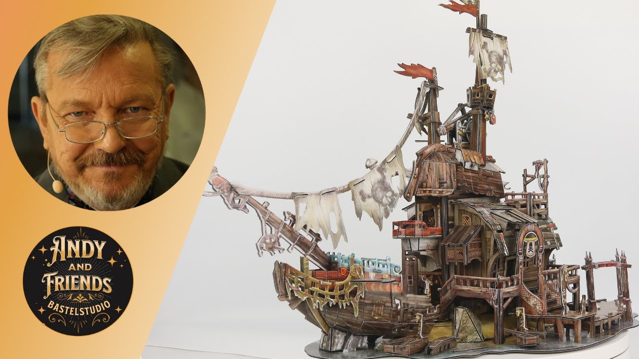 Cubicfun Diy 3D-Puzzle Tortuga Pirate Bay Cooles Piratenschiffswrack 