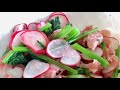 生ハムとラディッシュのサラダ Salad with Radish & Uncured Ham
