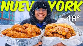 24 HORAS COMIENDO EN LA TORMENTA EN NUEVA YORK