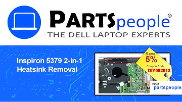Dell Inspiron 13-5379 (P69G001) Heatsink How-To Video Tutorial