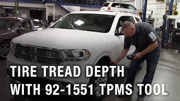 Tire Tread Depth with the 92-1551 TPMS Tool