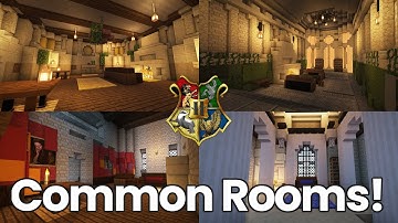 Minecraft Hogwarts Interior Tour - Common Rooms