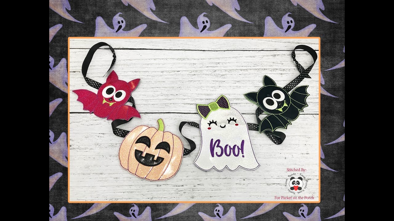 IN THE HOOP EMBROIDERY BAT BANNER