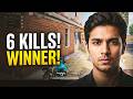 BATTLEGROUND 6 KILLS || WINNER WINNER CHICKEN DINNER DINNER ||