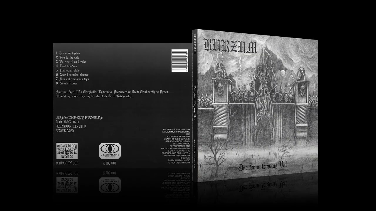Burzum - Det Som Engang Var 1994 CD FULL ALBUM