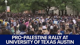 Palestine college protest: Texas students walk out; state troopers on campus | FOX 7 Austin