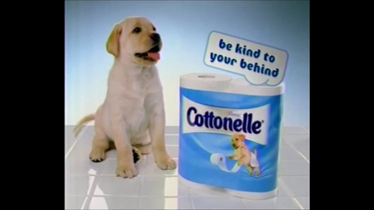 what kind of dog is on the cottonelle commercial